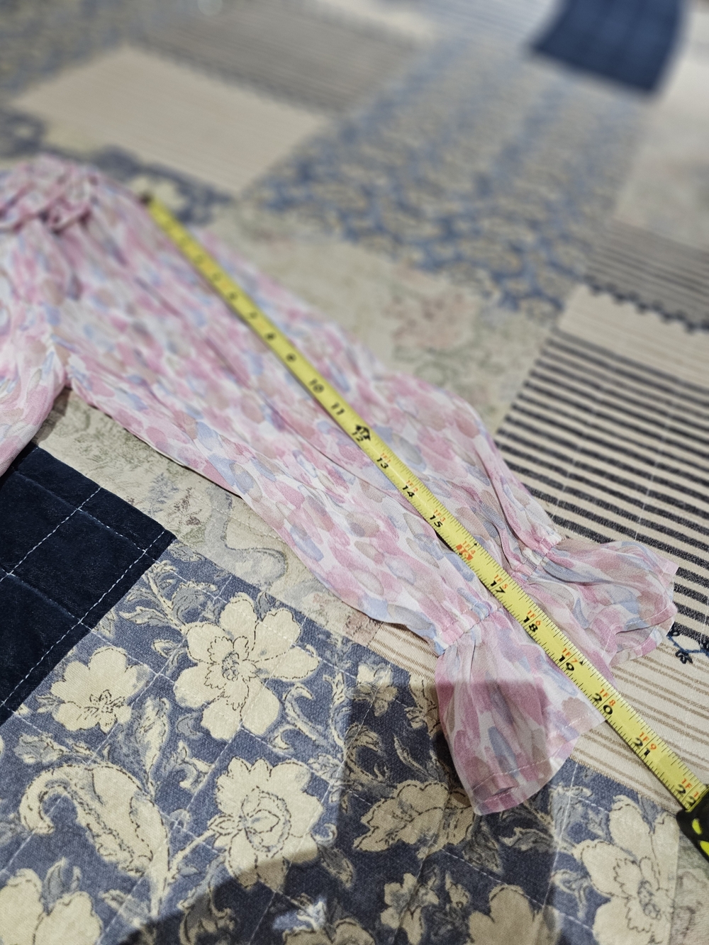 JODIFL Pink Multi-Color Ruffle-Neck Peasant Blouse - Picture 8 of 9